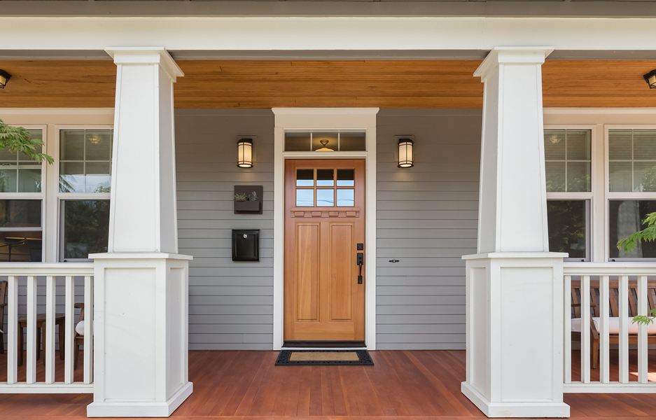 Front door of a house